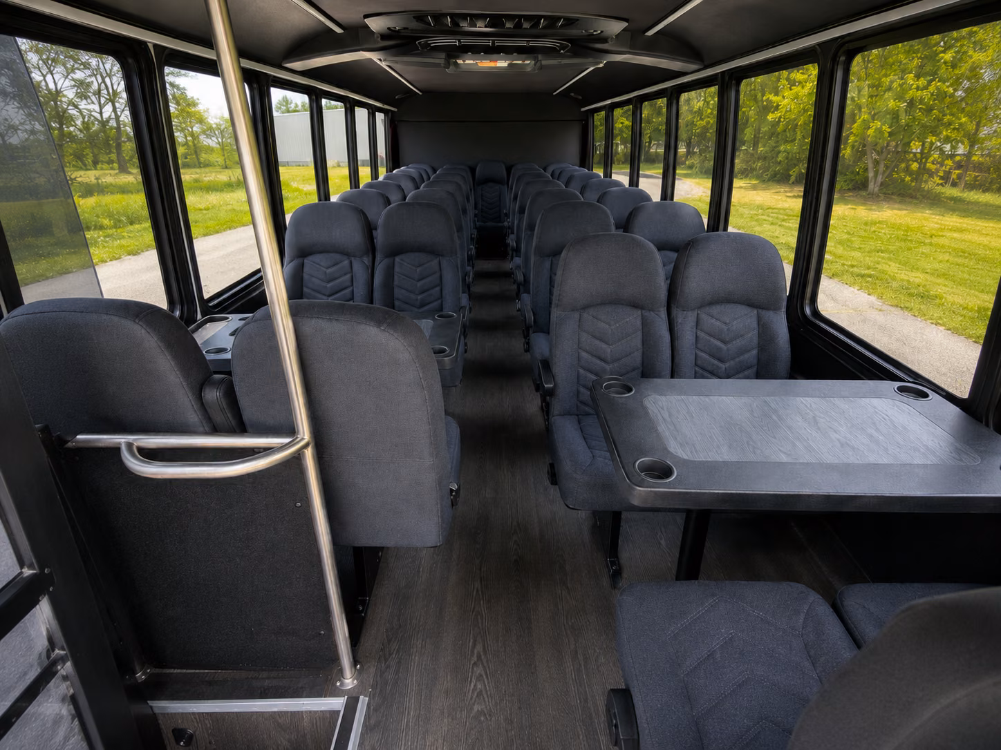 parma 15 passenger minibus inside