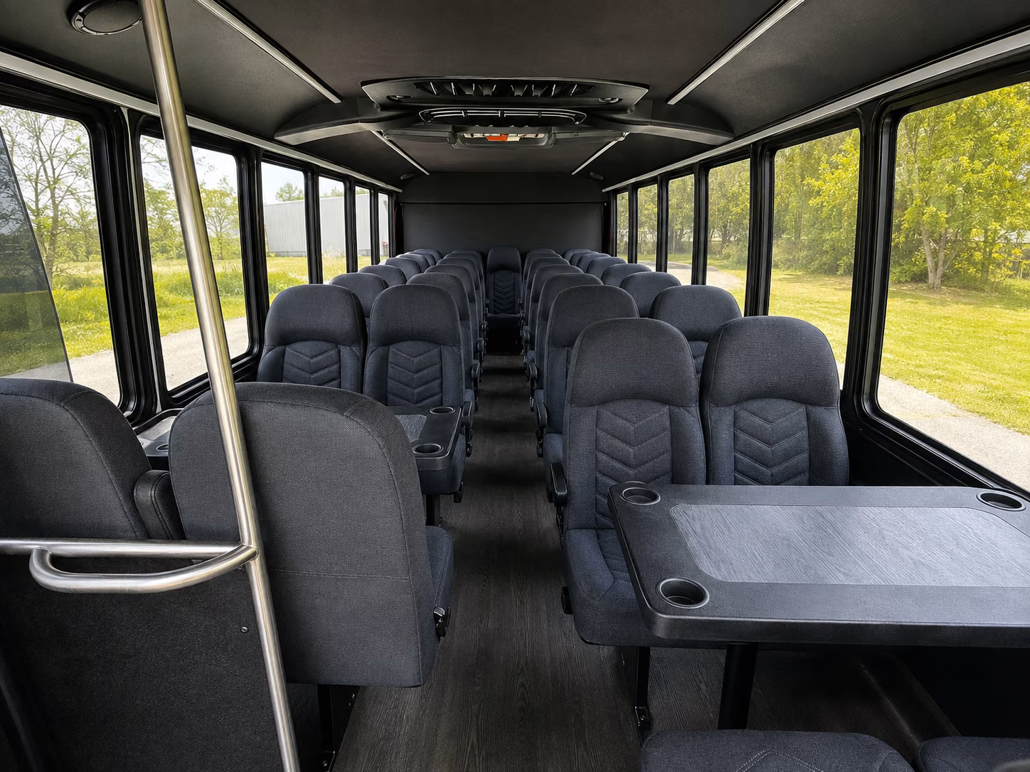 parma 15 passenger minibus interior