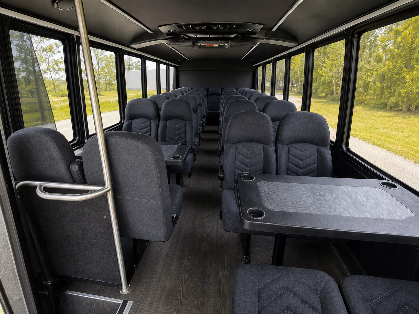 parma 18 passenger minibus interior