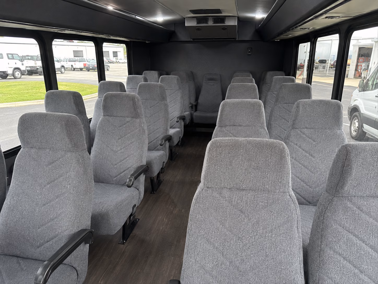 parma 20 passenger minibus inside