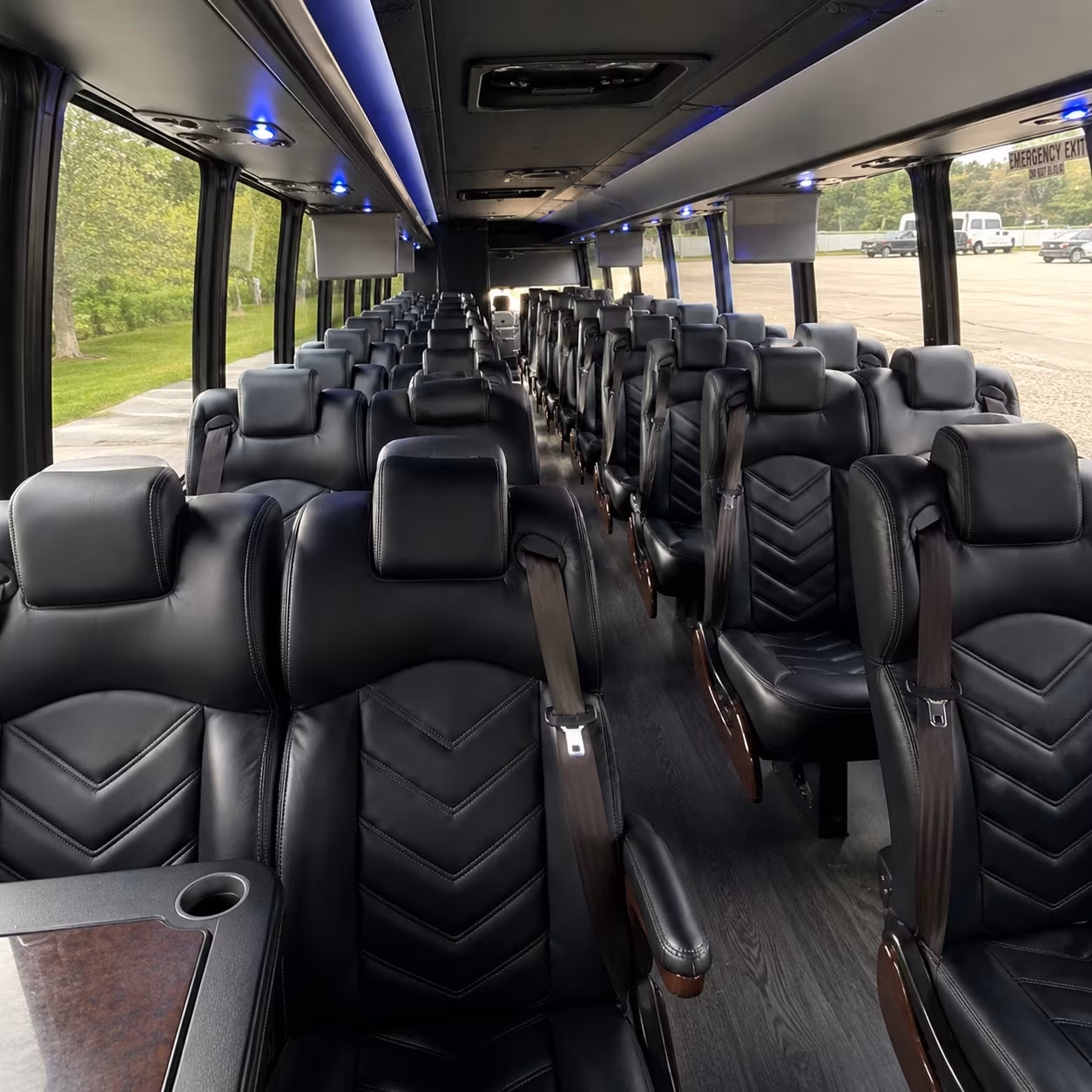 parma 25 passenger minibus interior