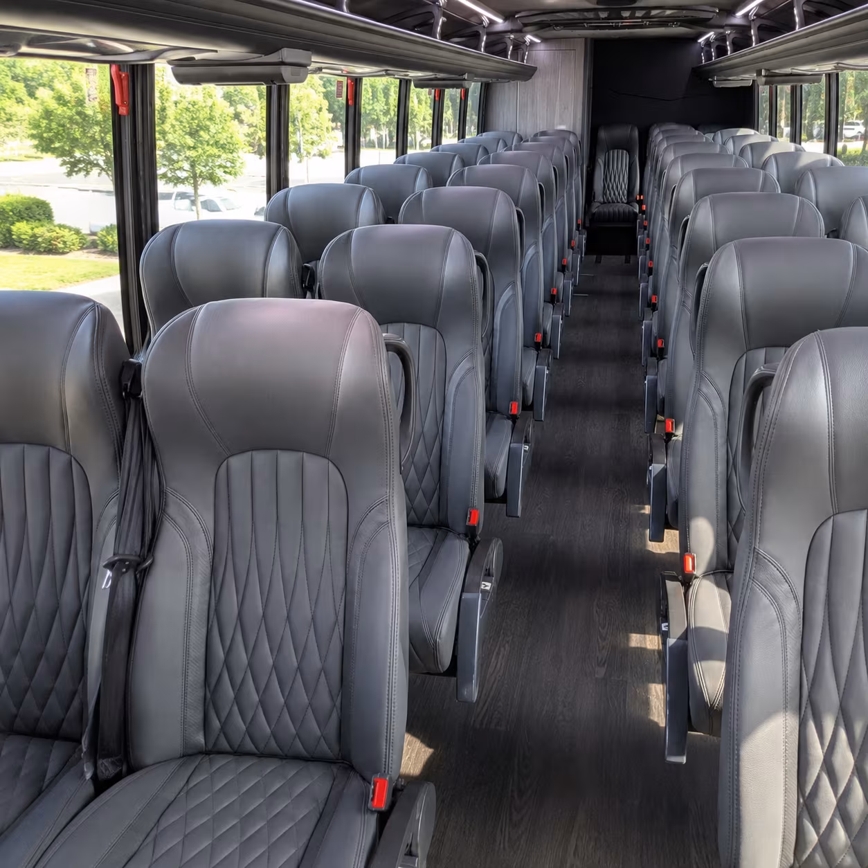 parma 28 passenger minibus inside