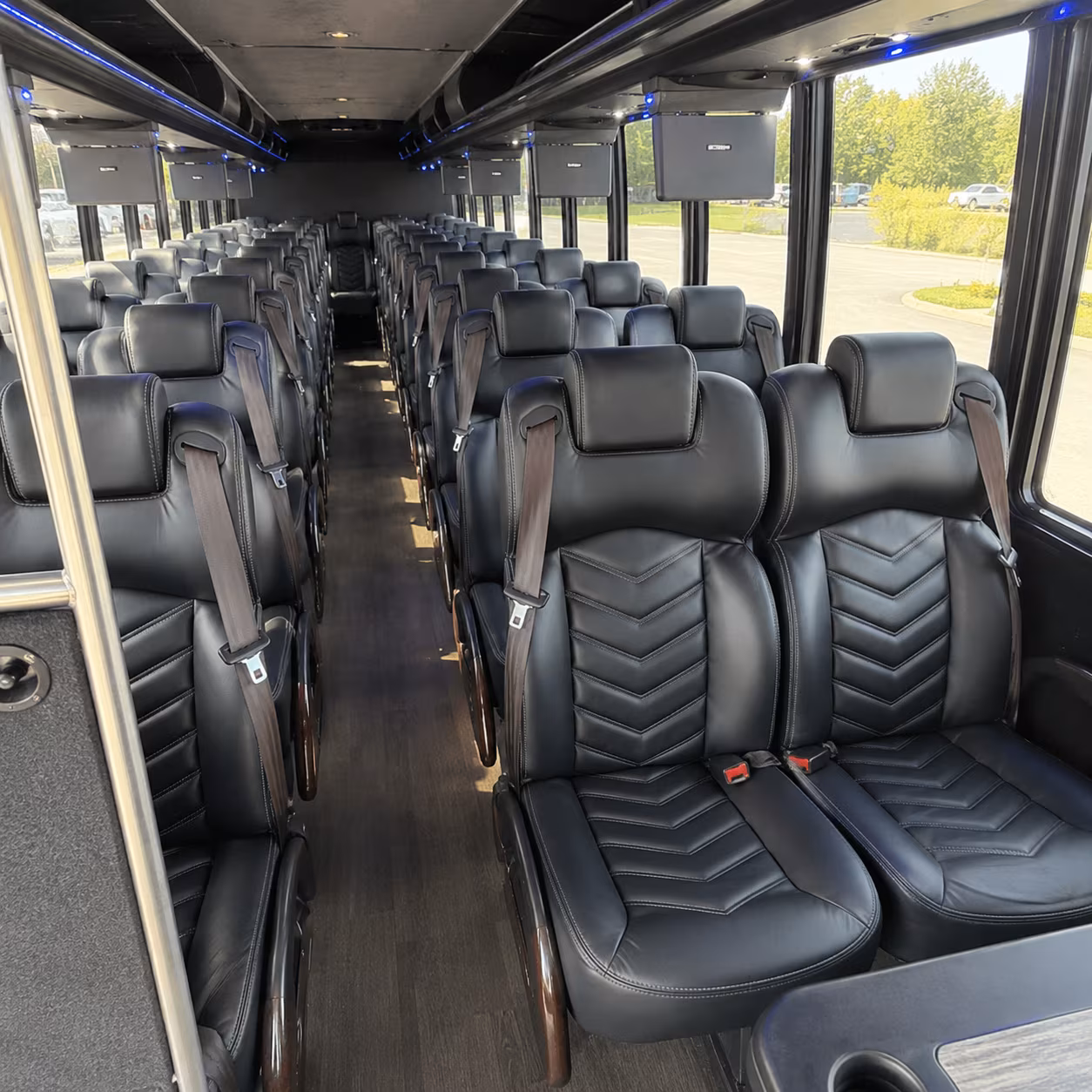 parma 28 passenger minibus interior