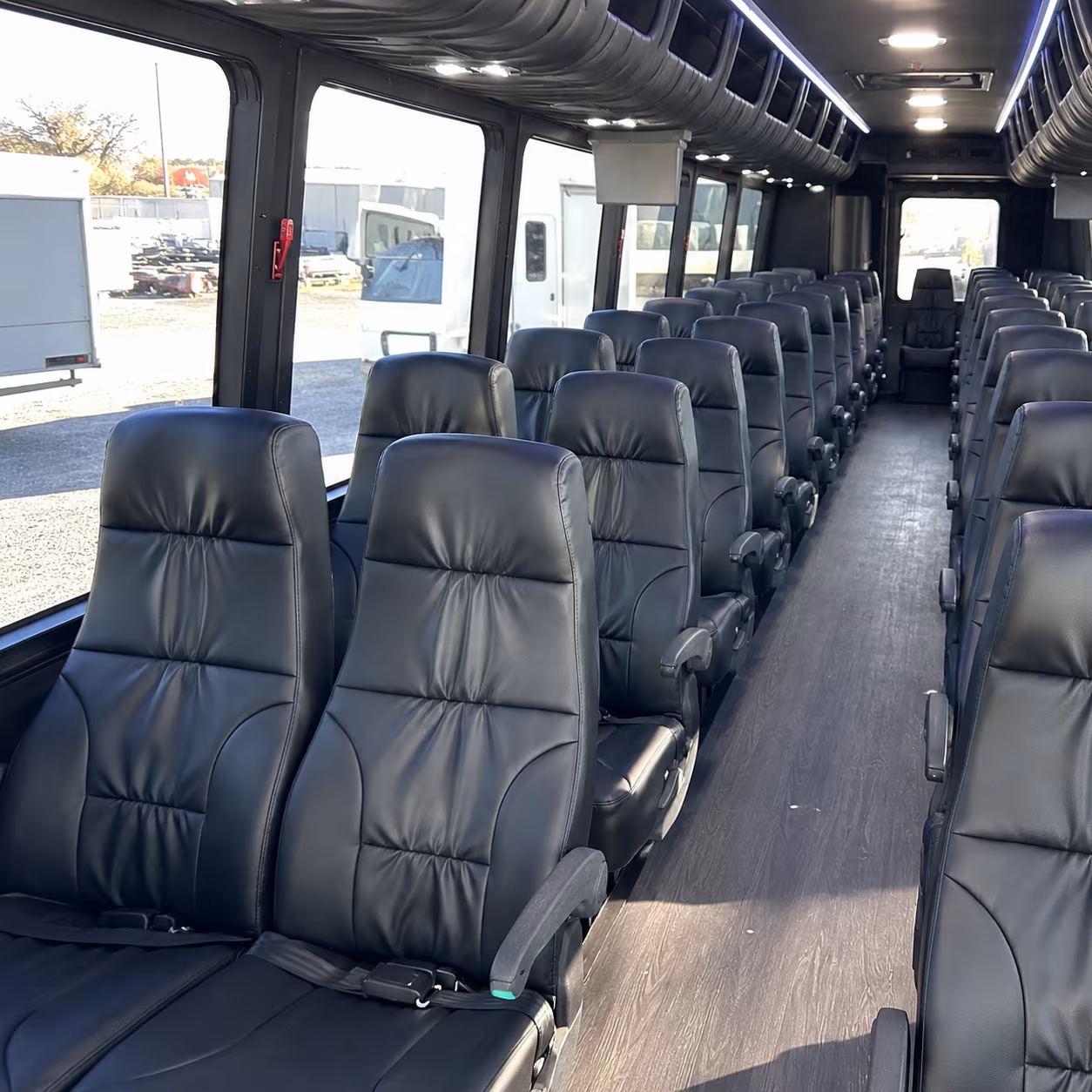 parma 30 passenger minibus inside