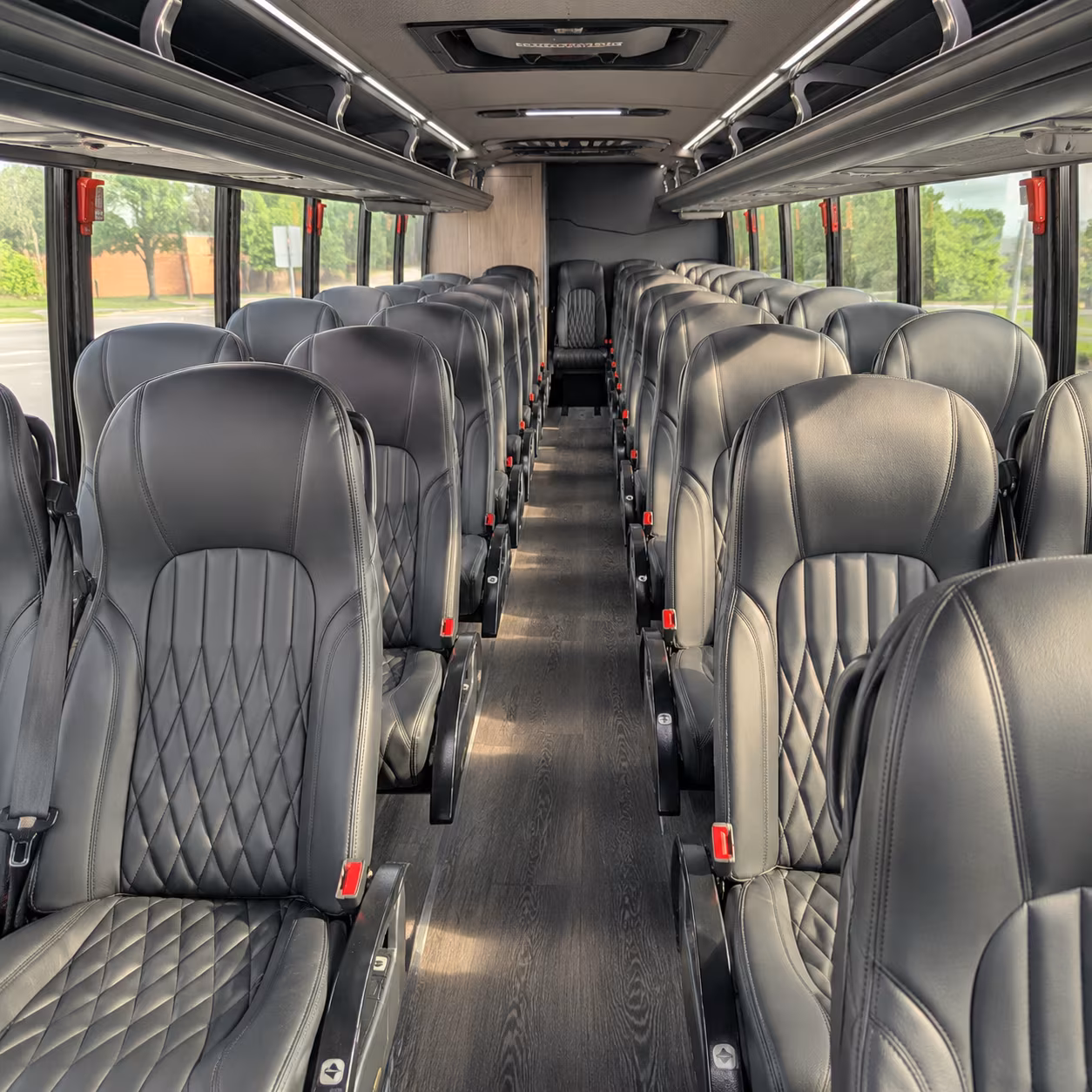 parma 30 passenger minibus interior