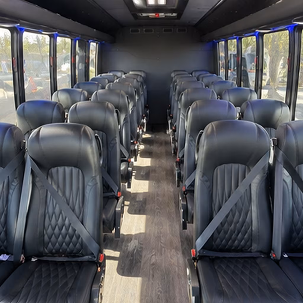 parma 35 passenger minibus inside