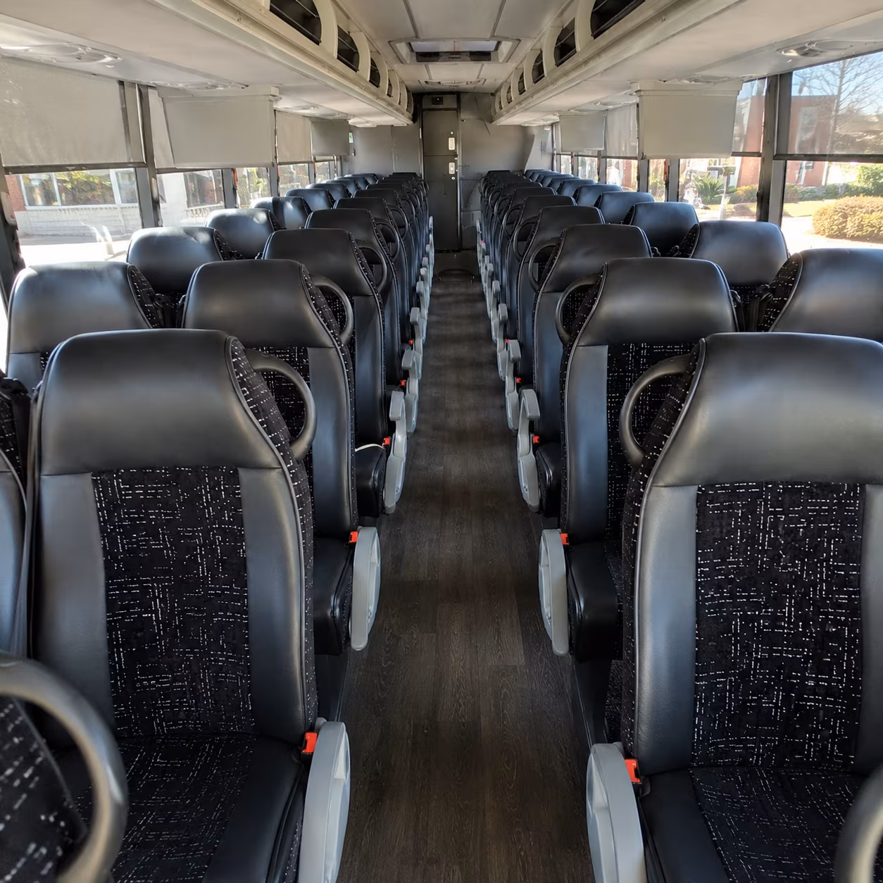 parma 56 passenger charter bus inside