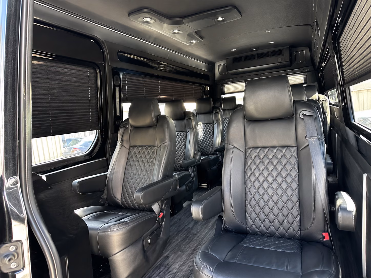 parma sprinter van with driver inside